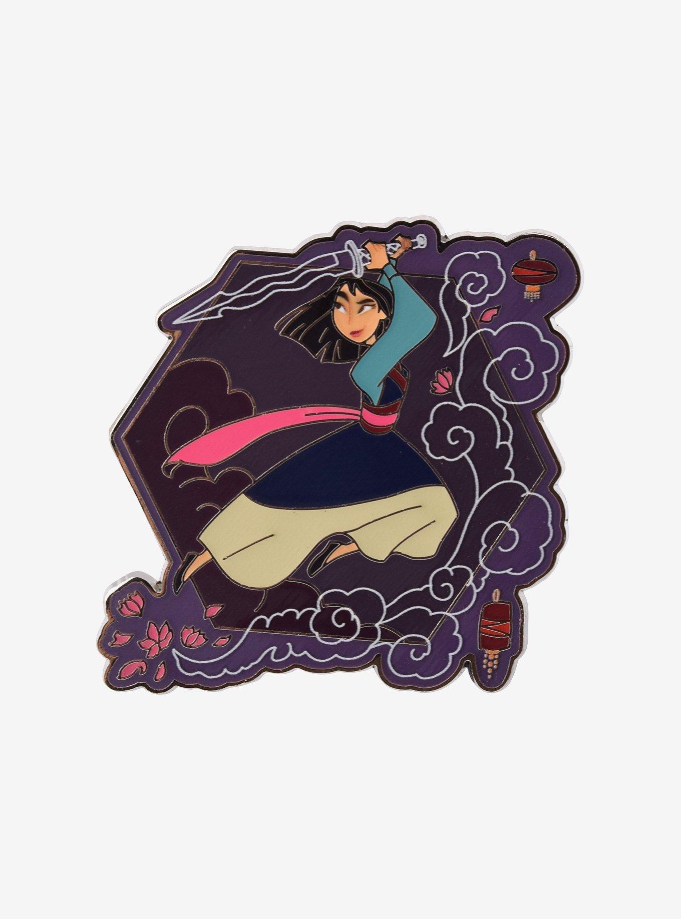 Disney 100 Mulan Fighting Stance Mulan Enamel Pin - BoxLunch Exclusive, , hi-res