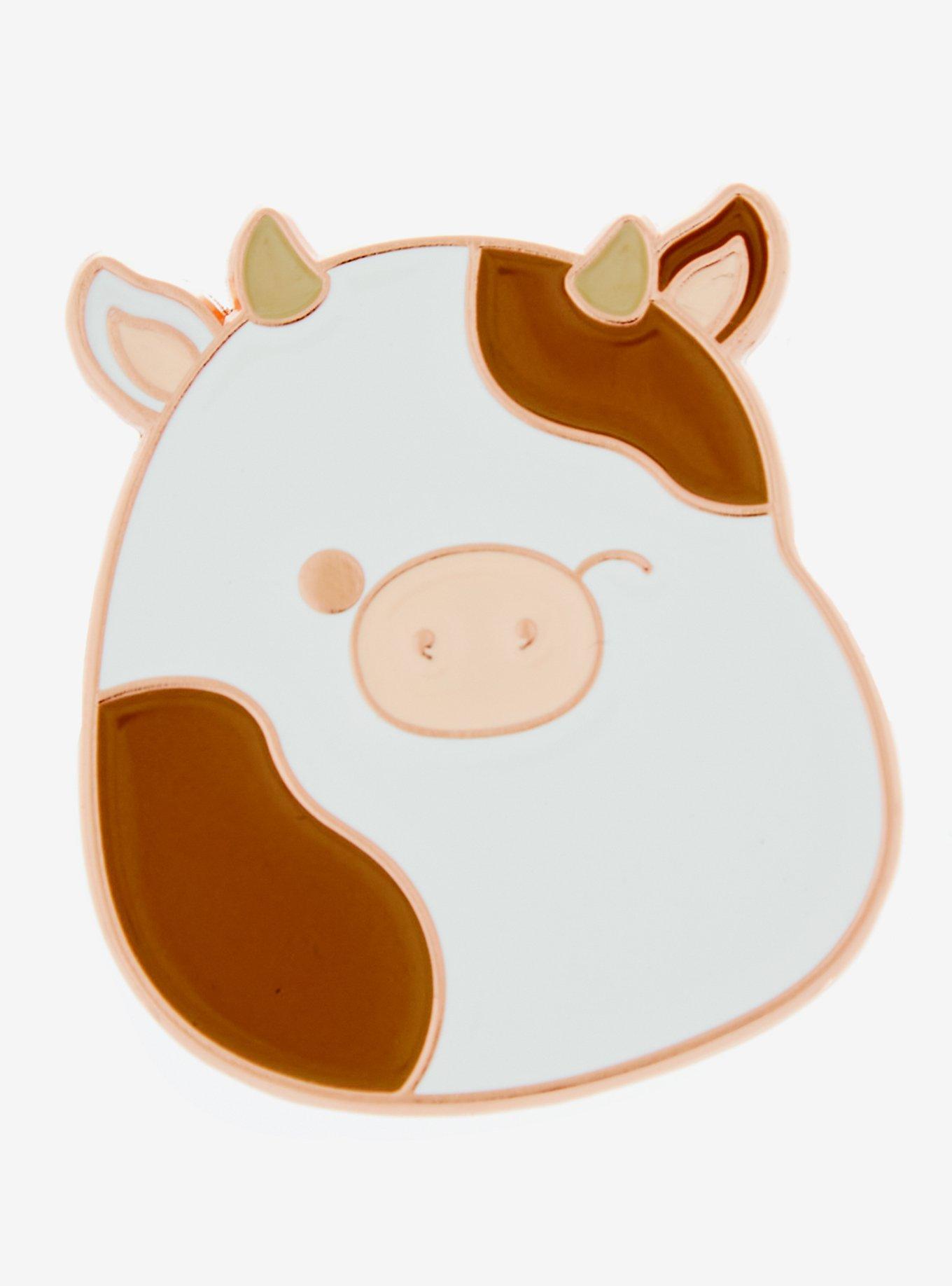 Squishmallows Ronnie the Cow Enamel Pin - BoxLunch Exclusive, , hi-res