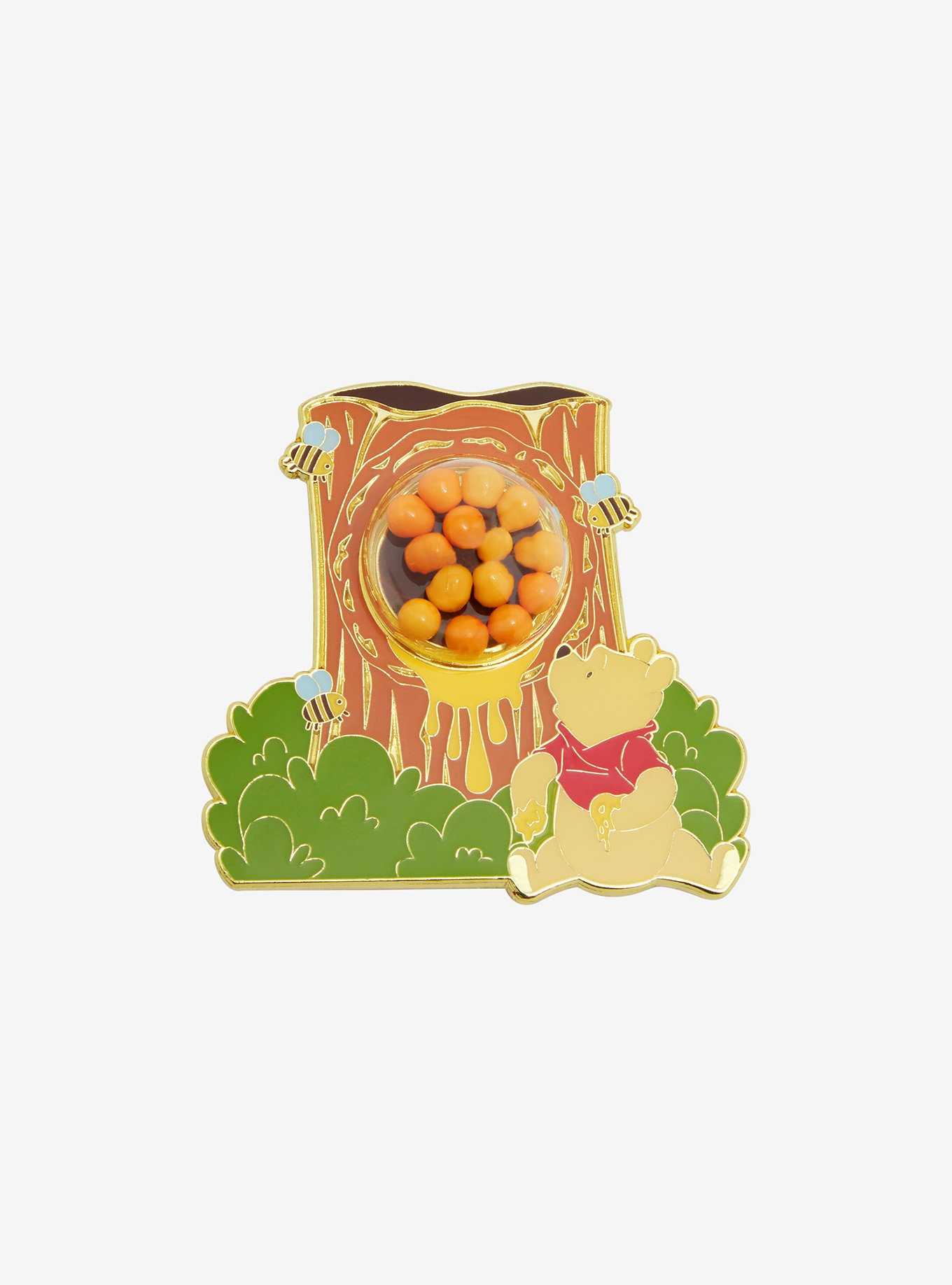 Loungefly Disney Winnie the Pooh Tree Stump Dome Enamel Pin - BoxLunch Exclusive, , hi-res