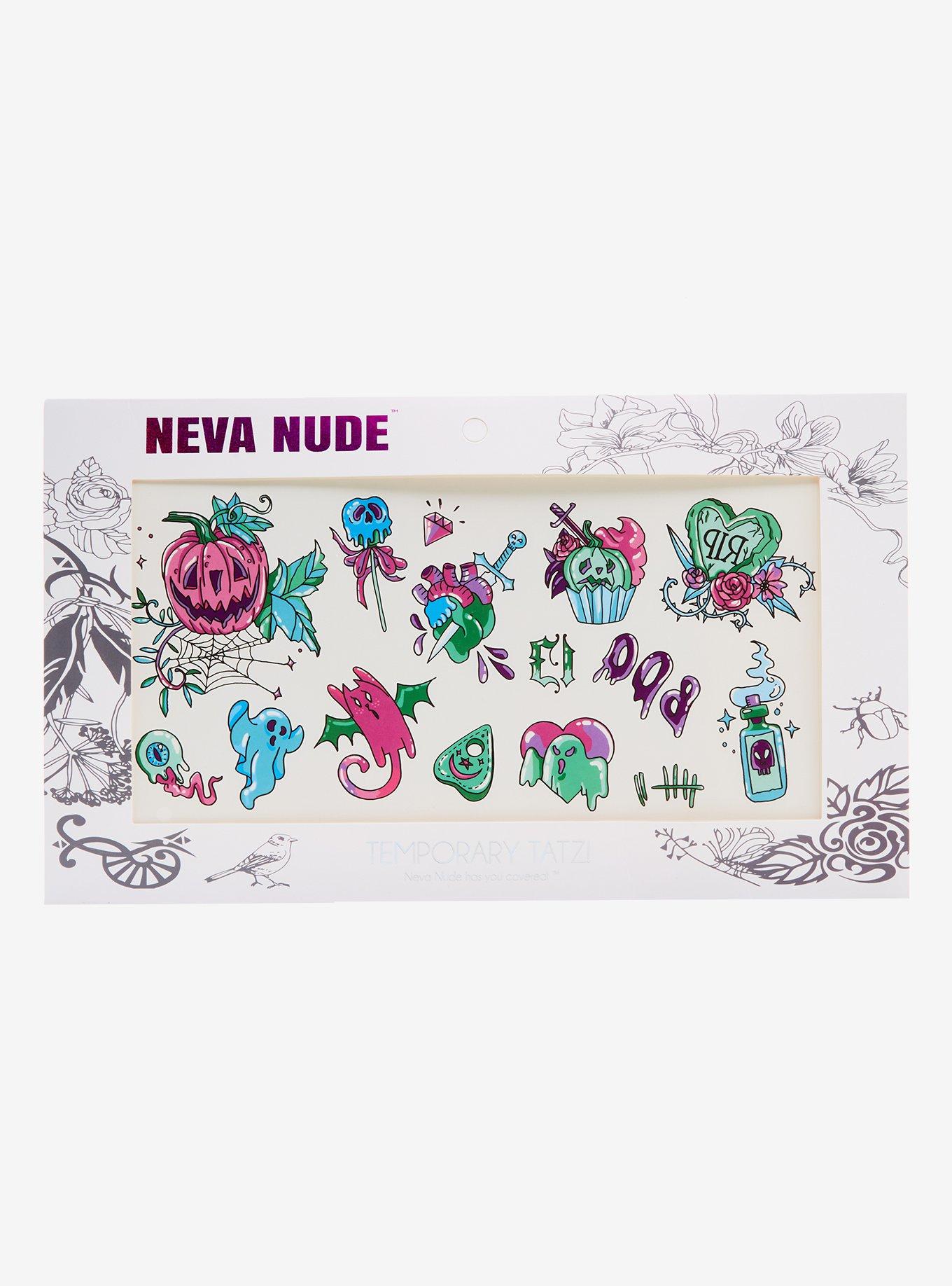 Pastel Halloween Temporary Tattoo Set, , hi-res