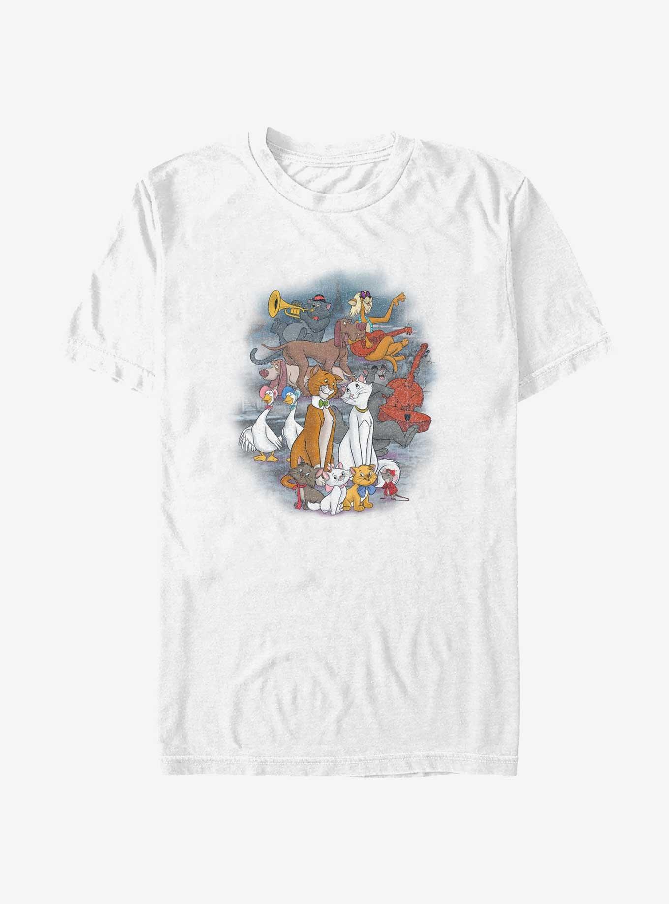 Disney The AristoCats All The Cats T-Shirt, WHITE, hi-res