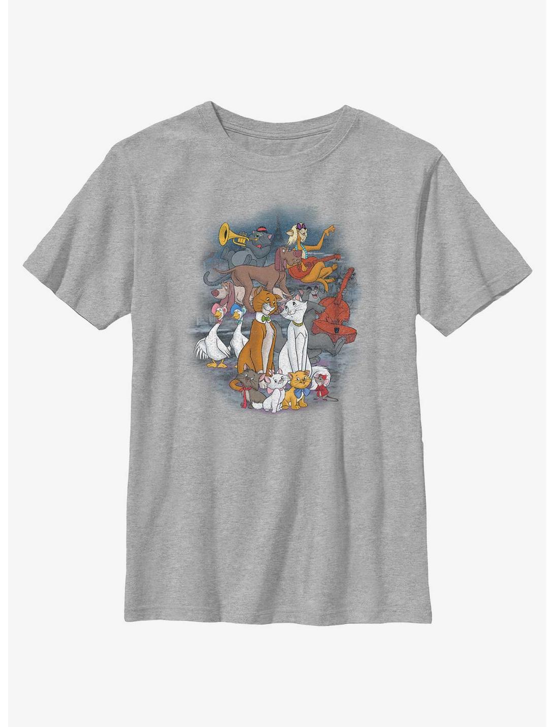 Disney The AristoCats All The Cats Youth T-Shirt, ATH HTR, hi-res