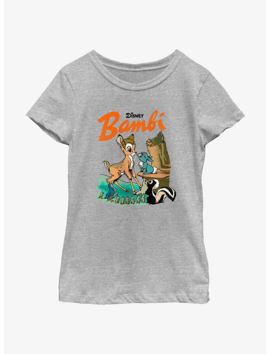 Disney Bambi Forest Friends Youth Girls T-Shirt, ATH HTR, hi-res