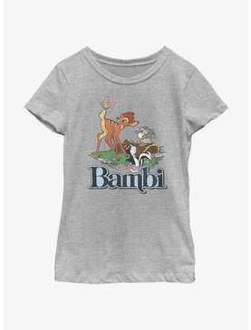Disney Bambi Forest Friends Logo Youth Girls T-Shirt, , hi-res