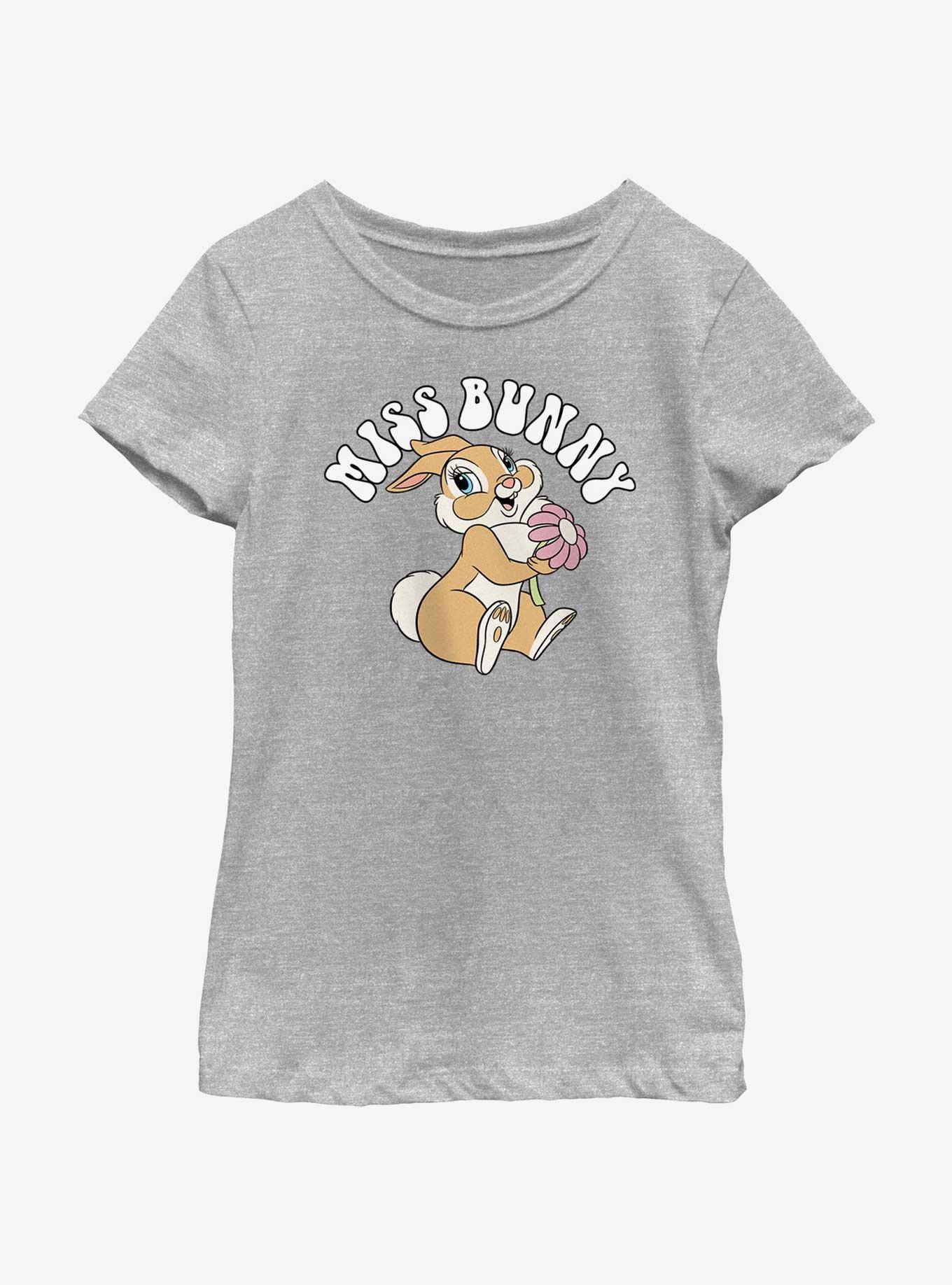 Disney Bambi Miss Bunny Retro Youth Girls T-Shirt, ATH HTR, hi-res