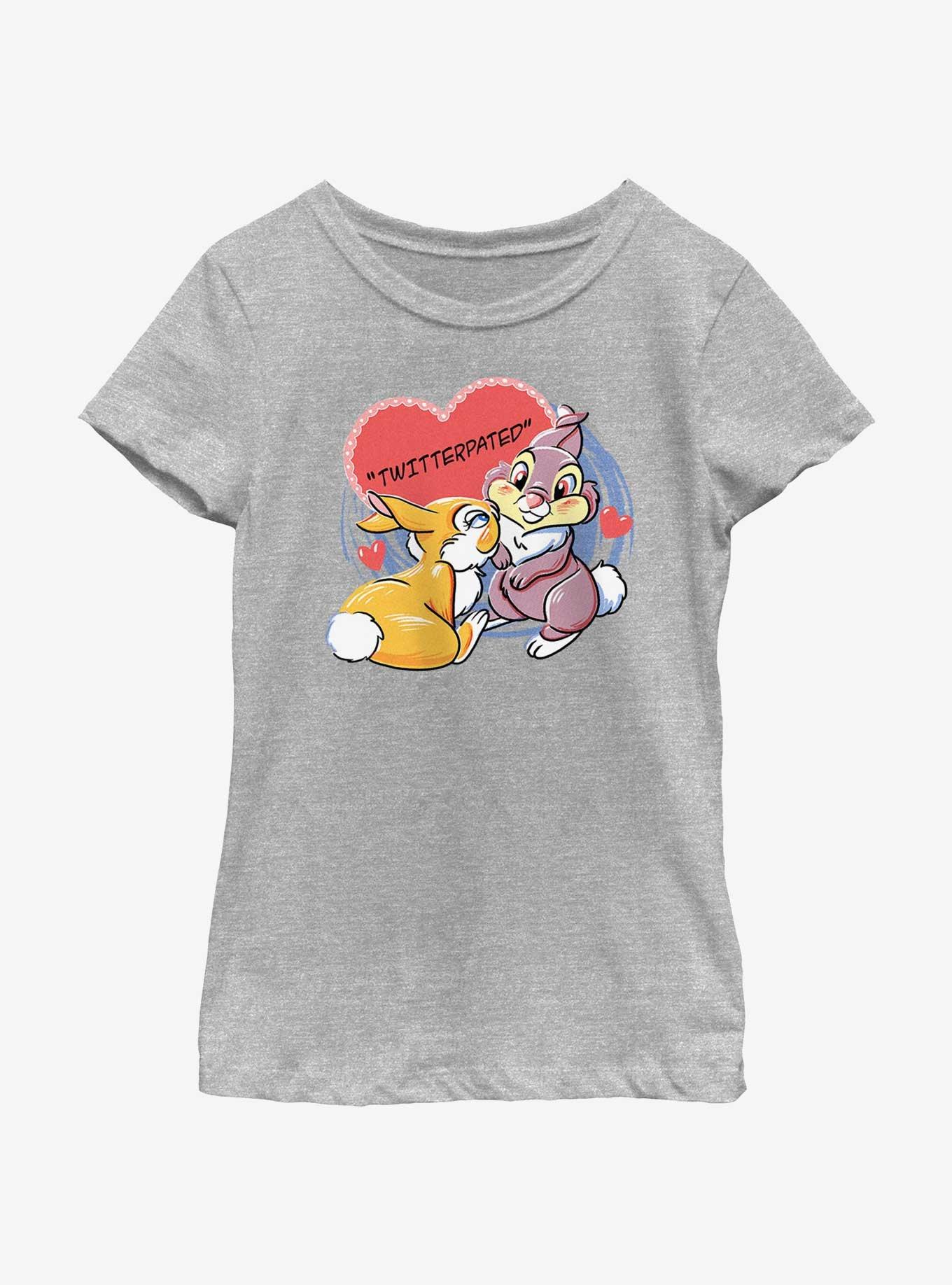 Disney Bambi Thumper Loves Miss Bunny Twitterpated Youth Girls T-Shirt, , hi-res