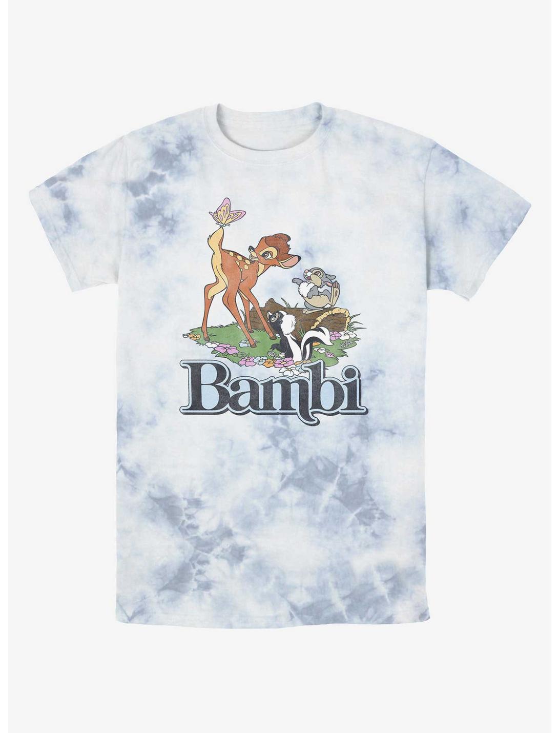 Disney Bambi Forest Friends Logo Tie-Dye T-Shirt, WHITEBLUE, hi-res