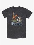 Disney Bambi Forest Friends Logo Mineral Wash T-Shirt, BLACK, hi-res