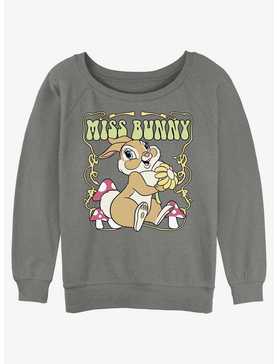Disney Bambi Miss Bunny Womens Slouchy Sweatshirt, , hi-res
