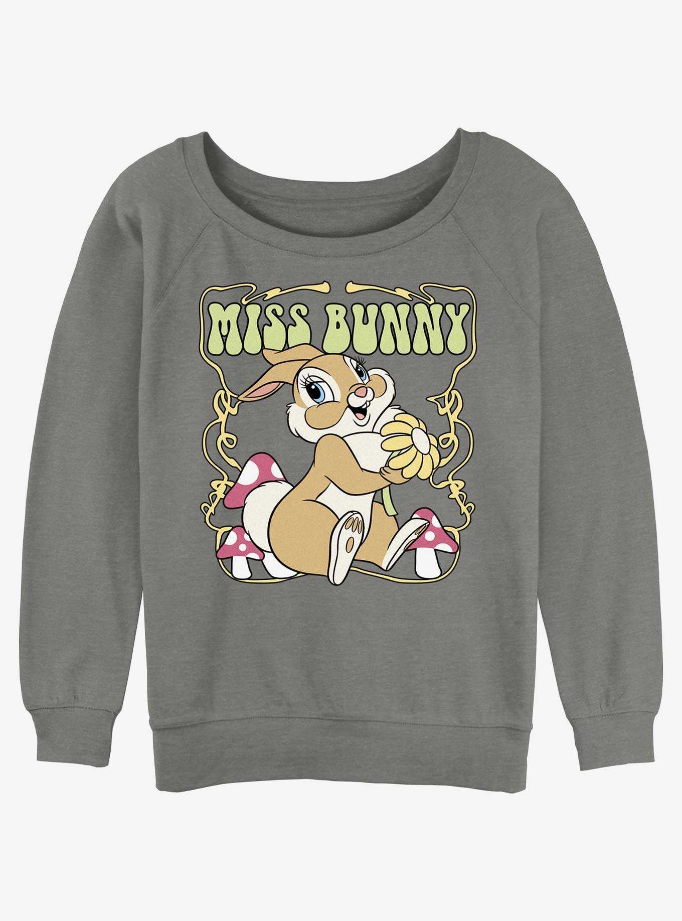 Disney Bambi Miss Bunny Womens Slouchy Sweatshirt, , hi-res