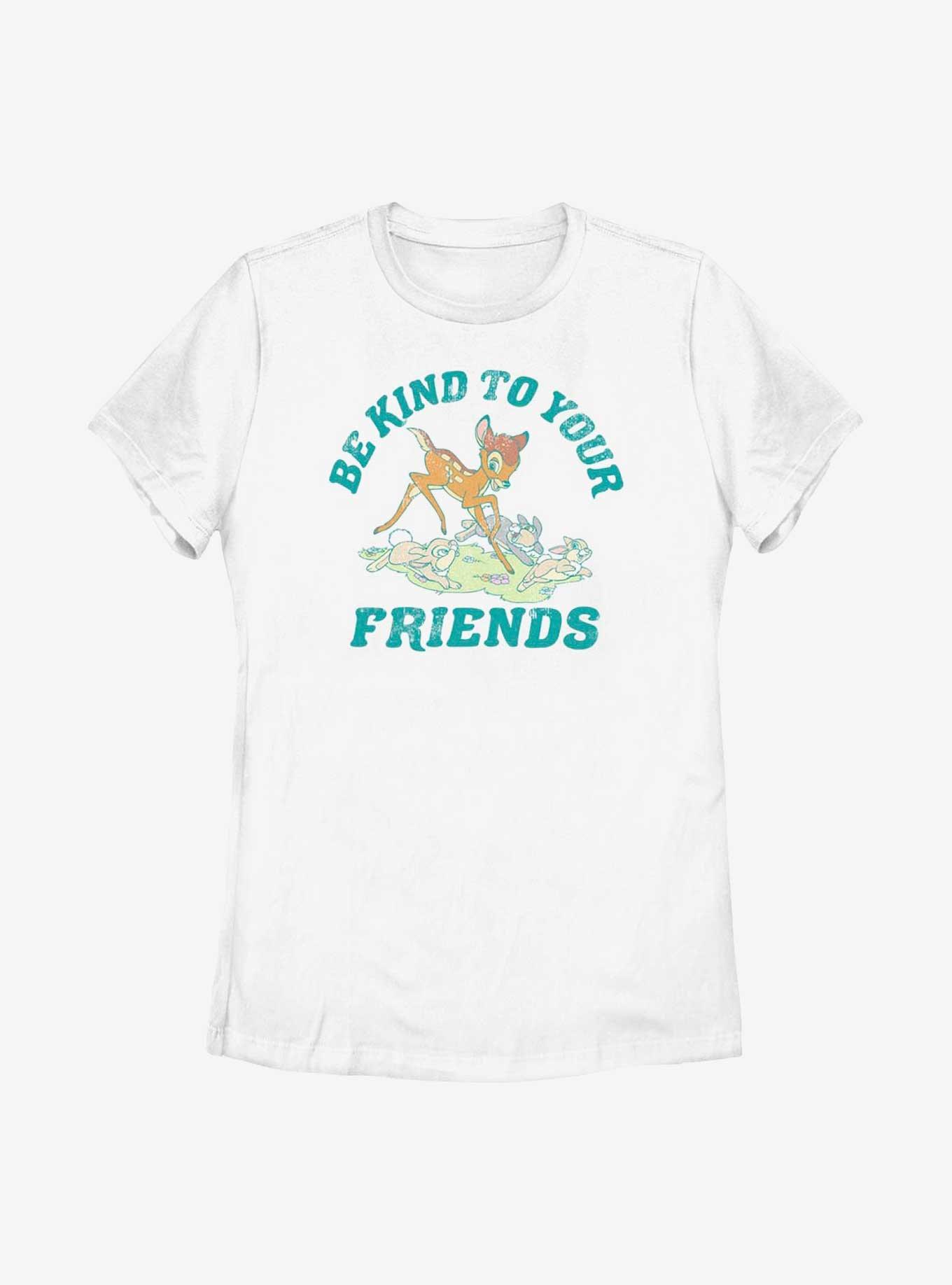 Disney Bambi Be Kind To Your Friends Womens T-Shirt, WHITE, hi-res