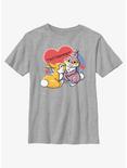 Disney Bambi Thumper Loves Miss Bunny Twitterpated Youth T-Shirt, ATH HTR, hi-res