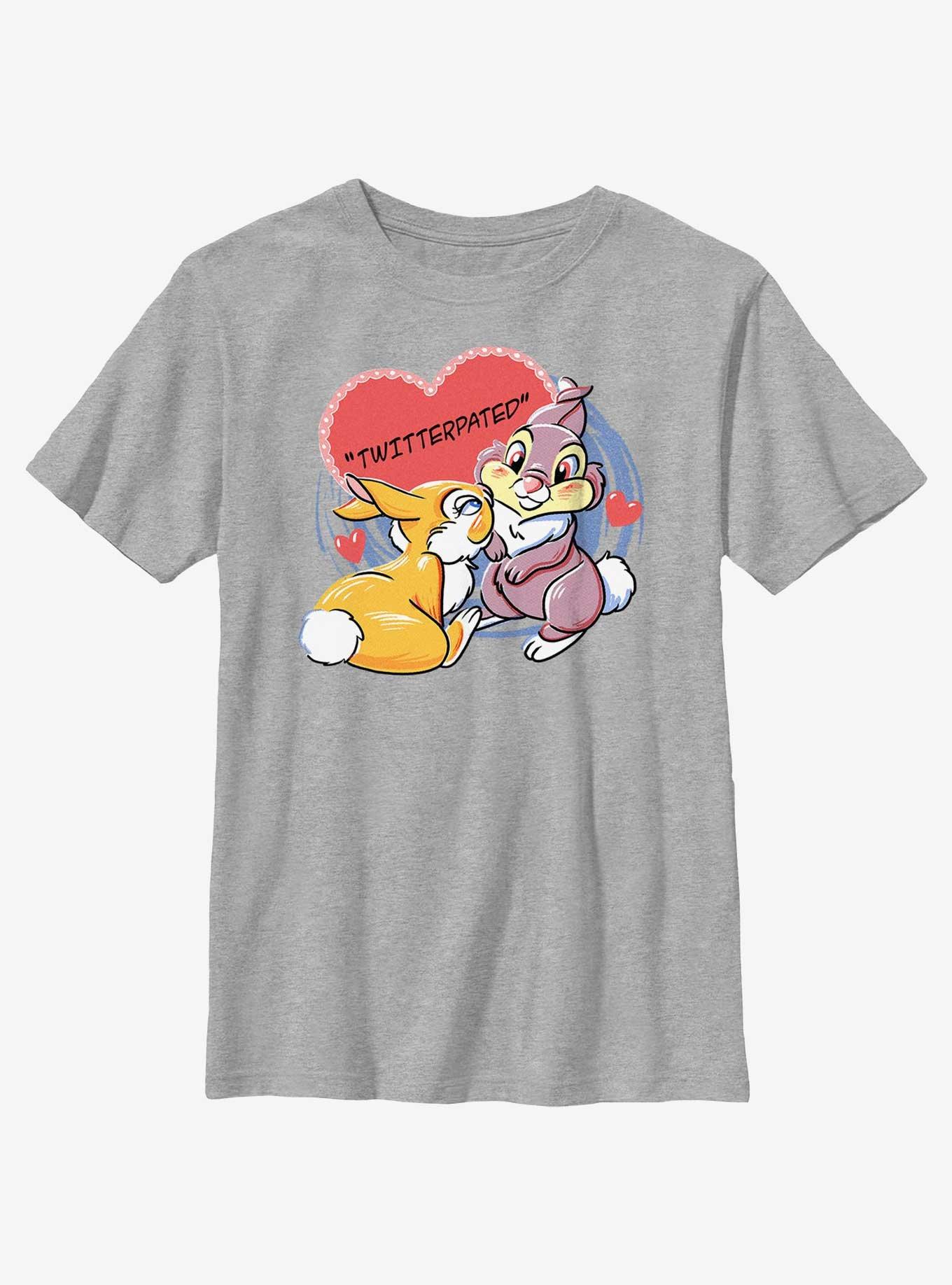 Disney Bambi Thumper Loves Miss Bunny Twitterpated Youth T-Shirt, ATH HTR, hi-res