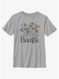 Disney Bambi Watercolor Floral Youth T-Shirt, ATH HTR, hi-res