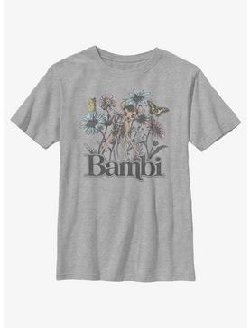 Disney Bambi Watercolor Floral Youth T-Shirt, , hi-res