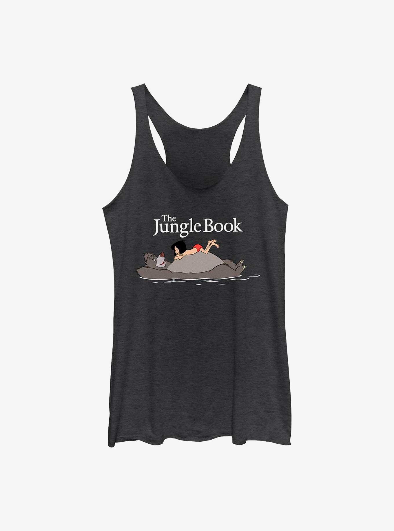Disney The Jungle Book Team BFFs Womens Tank Top, BLK HTR, hi-res