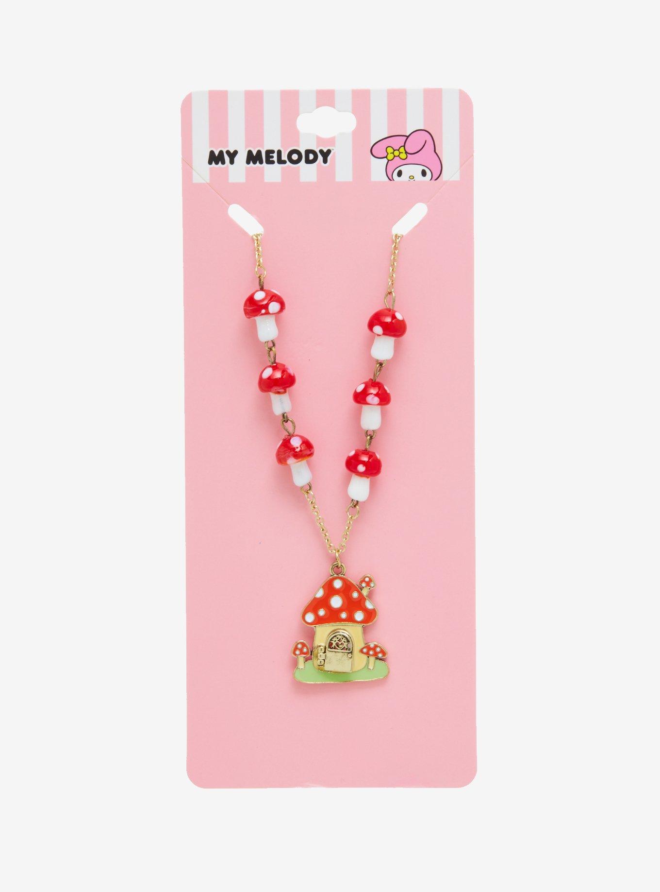 Sanrio My Melody Mushroom Necklace - BoxLunch Exclusive, , hi-res