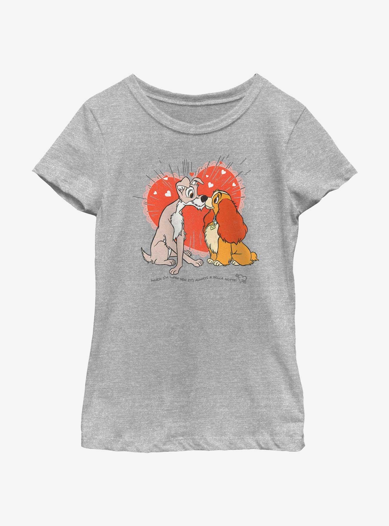 Disney Lady and the Tramp Bella Notte Lovers Youth Girls T-Shirt, , hi-res