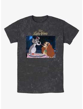 Disney Lady and the Tramp Share Spaghetti Mineral Wash T-Shirt, , hi-res