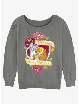 Disney Lady and the Tramp Build Memories Womens Slouchy Sweatshirt, , hi-res
