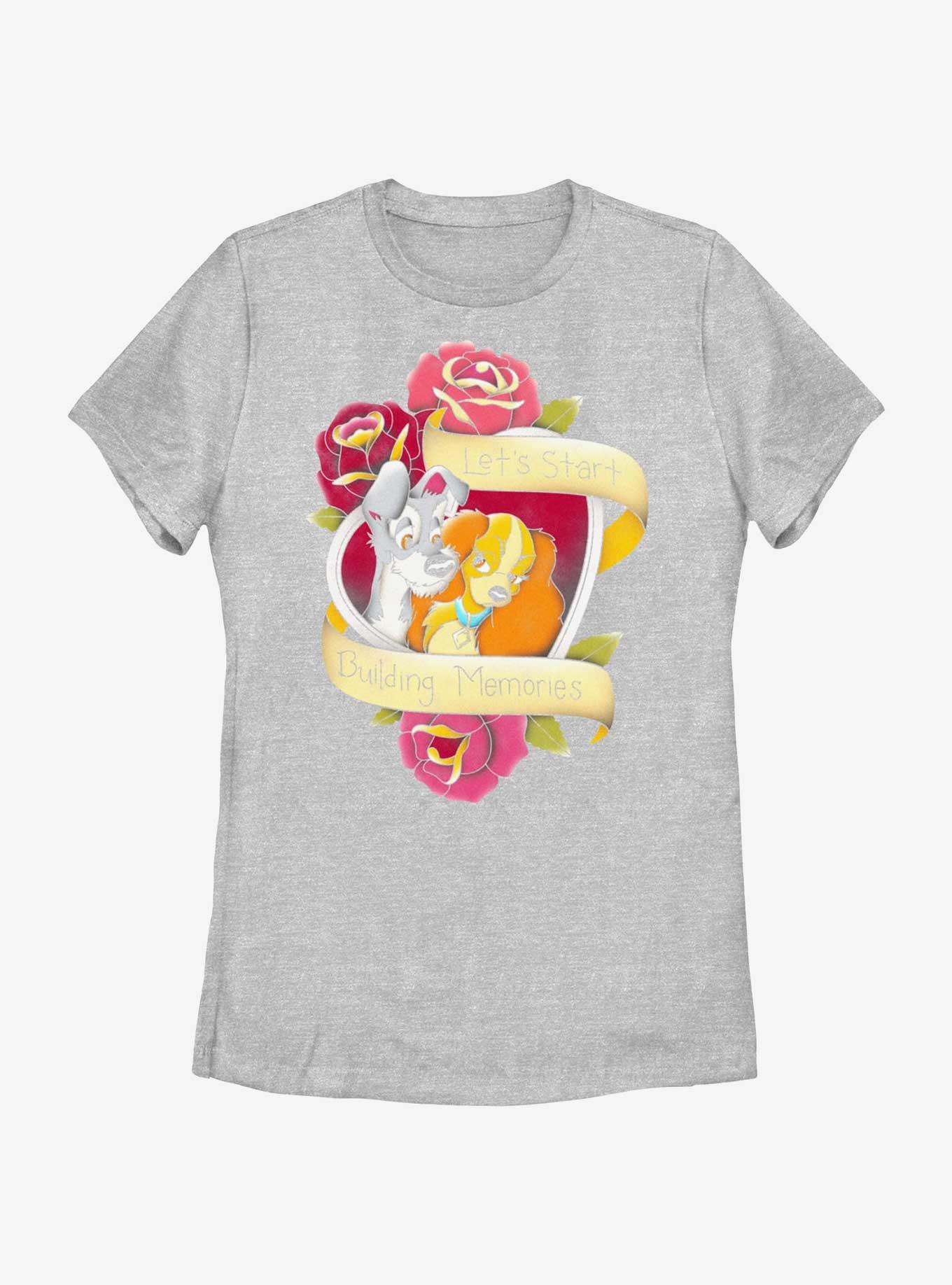 Disney Lady and the Tramp Build Memories Womens T-Shirt, , hi-res