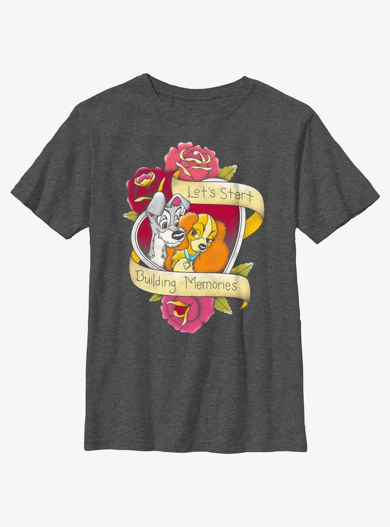 Disney Lady and the Tramp Build Memories Youth T-Shirt, , hi-res