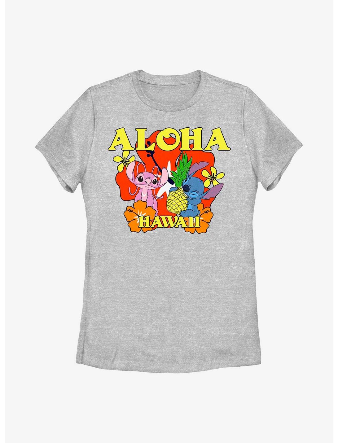 Disney Lilo & Stitch Aloha Angel & Stitch Womens T-Shirt, ATH HTR, hi-res