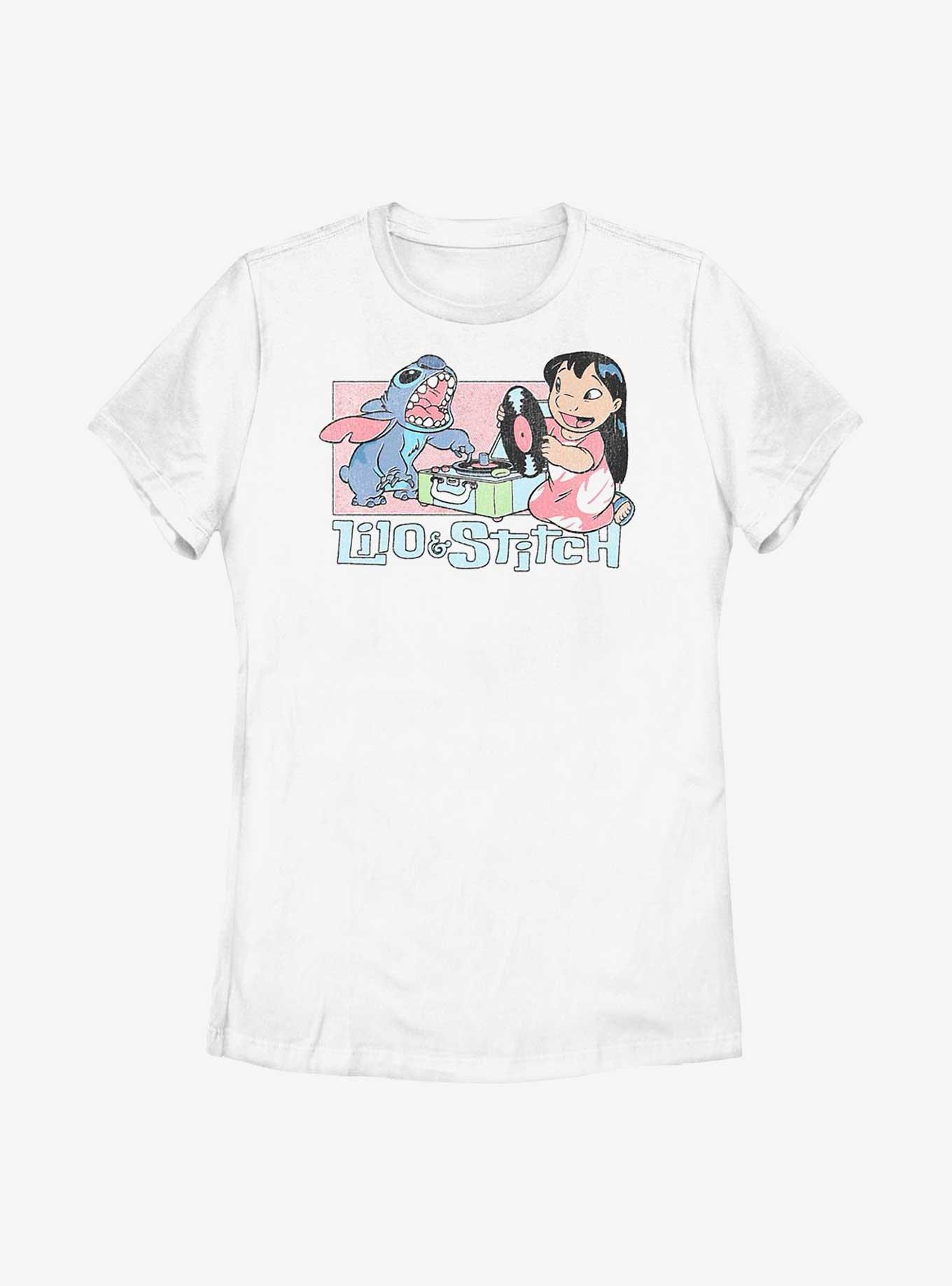 Disney Lilo & Stitch Duo Records Womens T-Shirt, , hi-res