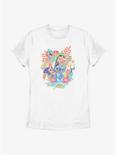 Disney Lilo & Stitch Floral Ohana Womens T-Shirt, WHITE, hi-res