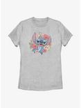 Disney Lilo & Stitch Floral Stitch Womens T-Shirt, ATH HTR, hi-res