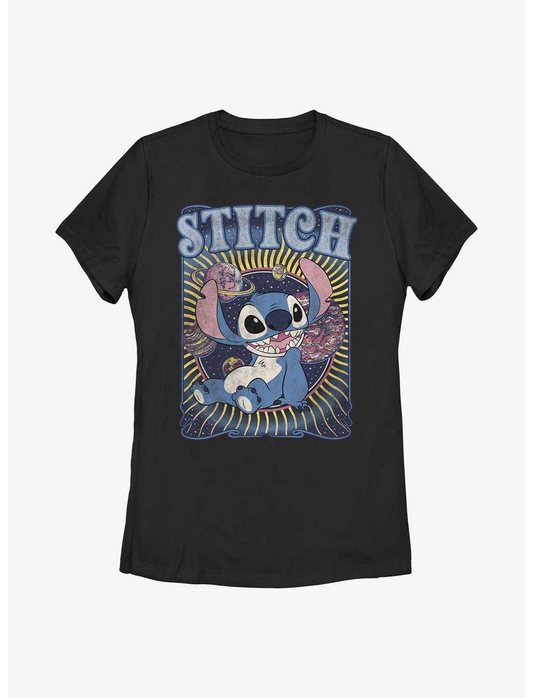 Disney Lilo & Stitch Groovy Stitch Womens T-Shirt, BLACK, hi-res