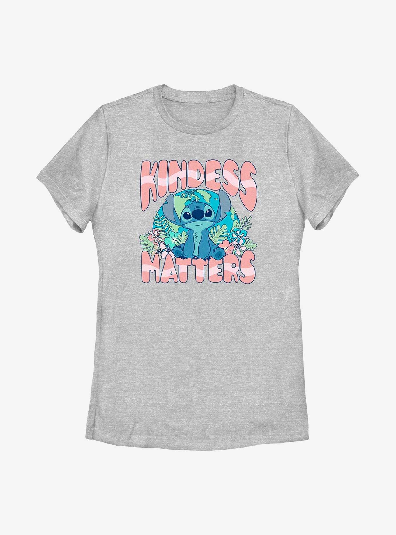 Disney Lilo & Stitch Kindness Matters Womens T-Shirt, ATH HTR, hi-res