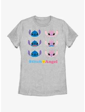Disney Lilo & Stitch Angel & Stitch Faces Womens T-Shirt, , hi-res