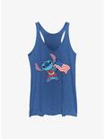 Disney Lilo & Stitch Tropic Stitch American Flag Womens Tank Top, ROY HTR, hi-res