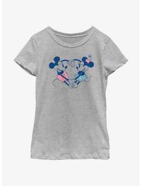 Disney Mickey Mouse Heart Pair Youth Girls T-Shirt, , hi-res