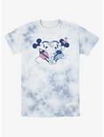 Disney Mickey Mouse Heart Pair Tie-Dye T-Shirt, WHITEBLUE, hi-res