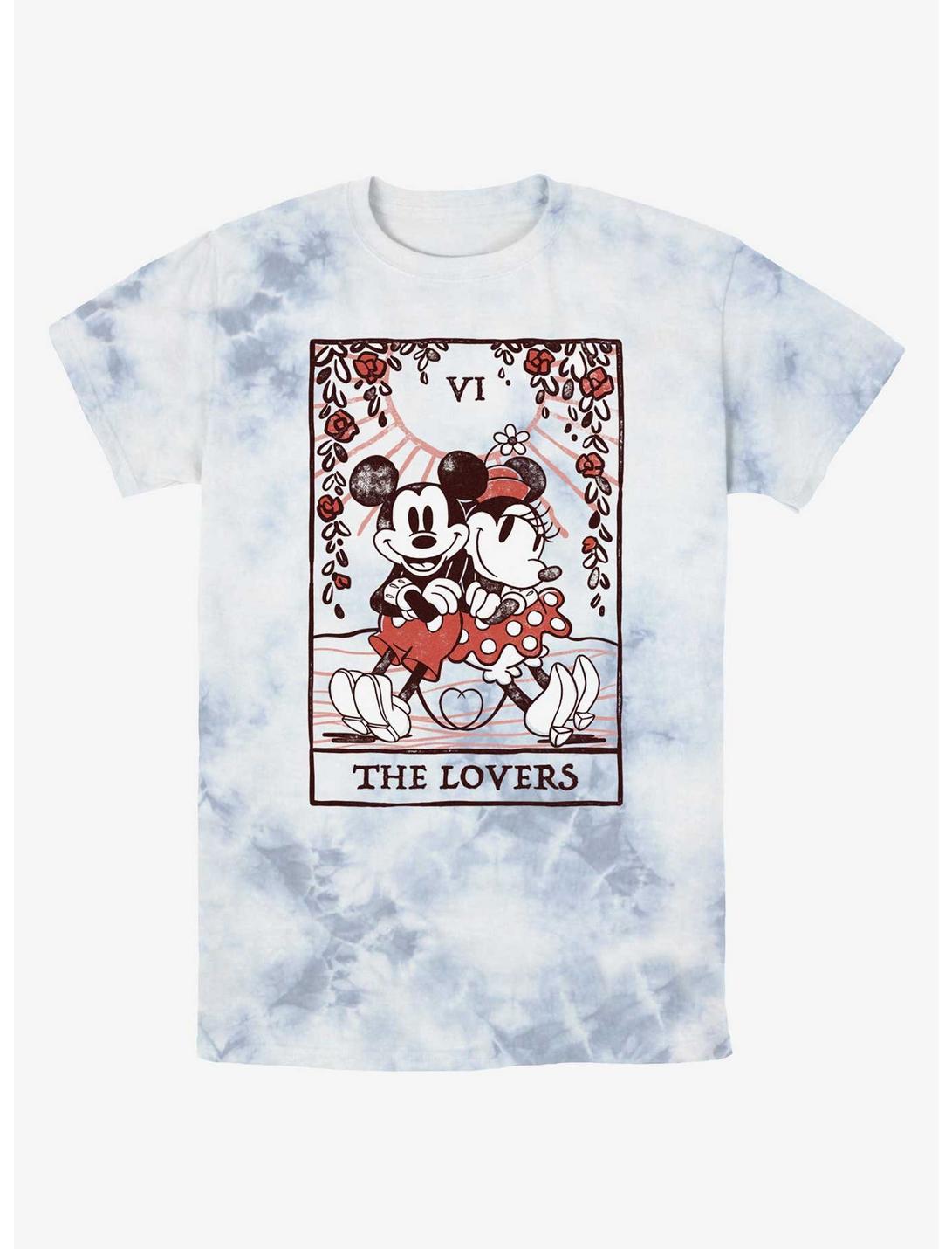 Disney Mickey Mouse The Lovers Tie-Dye T-Shirt, WHITEBLUE, hi-res