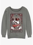 Disney Mickey Mouse The Lovers Womens Slouchy Sweatshirt, GRAY HTR, hi-res