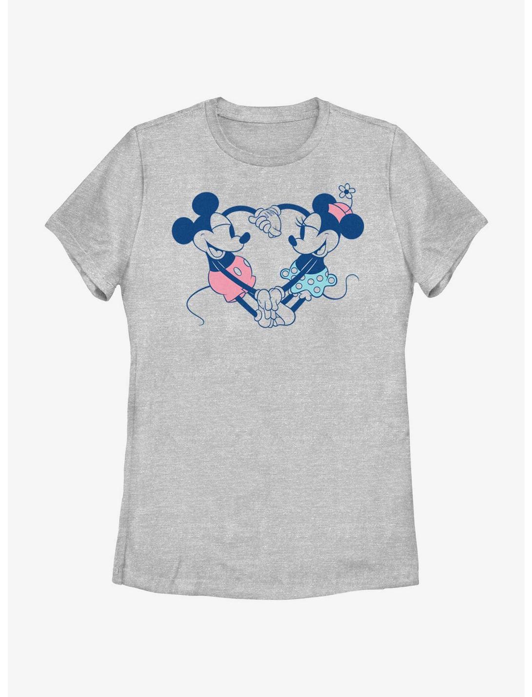 Disney Mickey Mouse Heart Pair Womens T-Shirt, ATH HTR, hi-res
