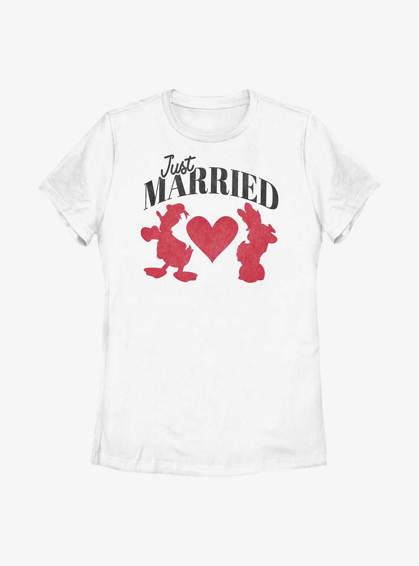 Disney Mickey Mouse Just Married Ducks Womens T-Shirt, , hi-res