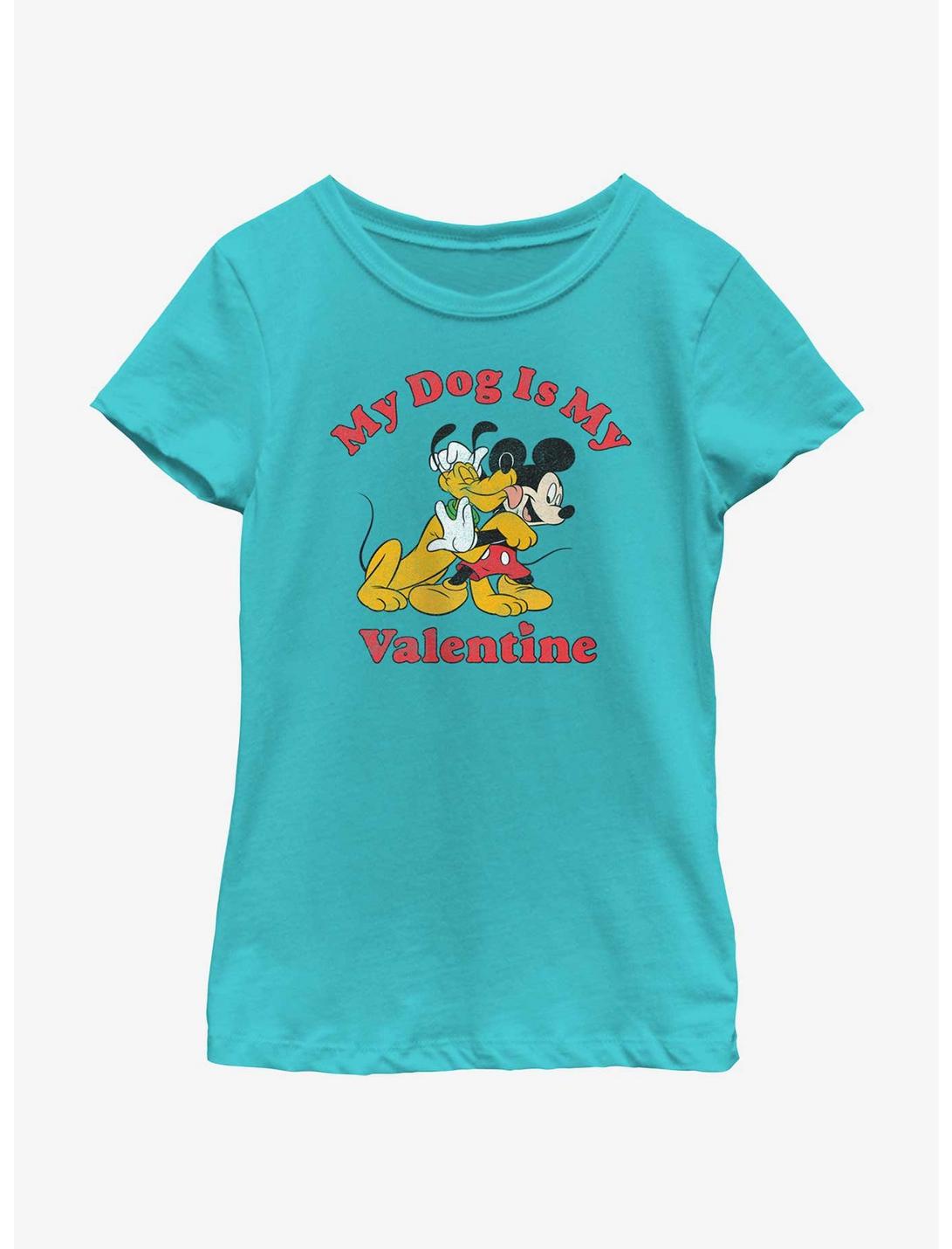 Disney Pluto Love My Dog Youth Girls T-Shirt, TAHI BLUE, hi-res