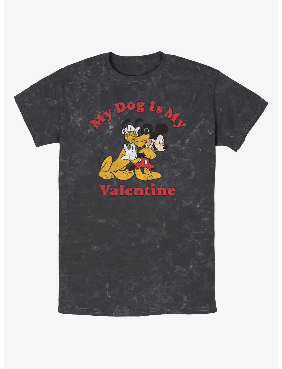 Disney Pluto Love My Dog Mineral Wash T-Shirt, BLACK, hi-res