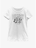 Disney Mickey Mouse Disney Group Youth Girls T-Shirt, WHITE, hi-res