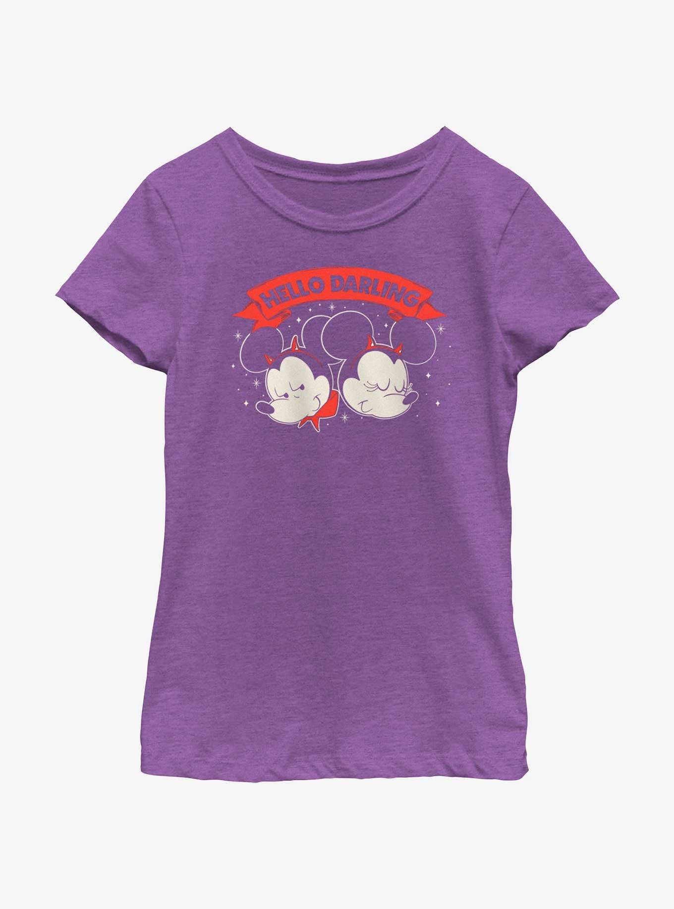 Disney Mickey Mouse Hello Darling Youth Girls T-Shirt, , hi-res