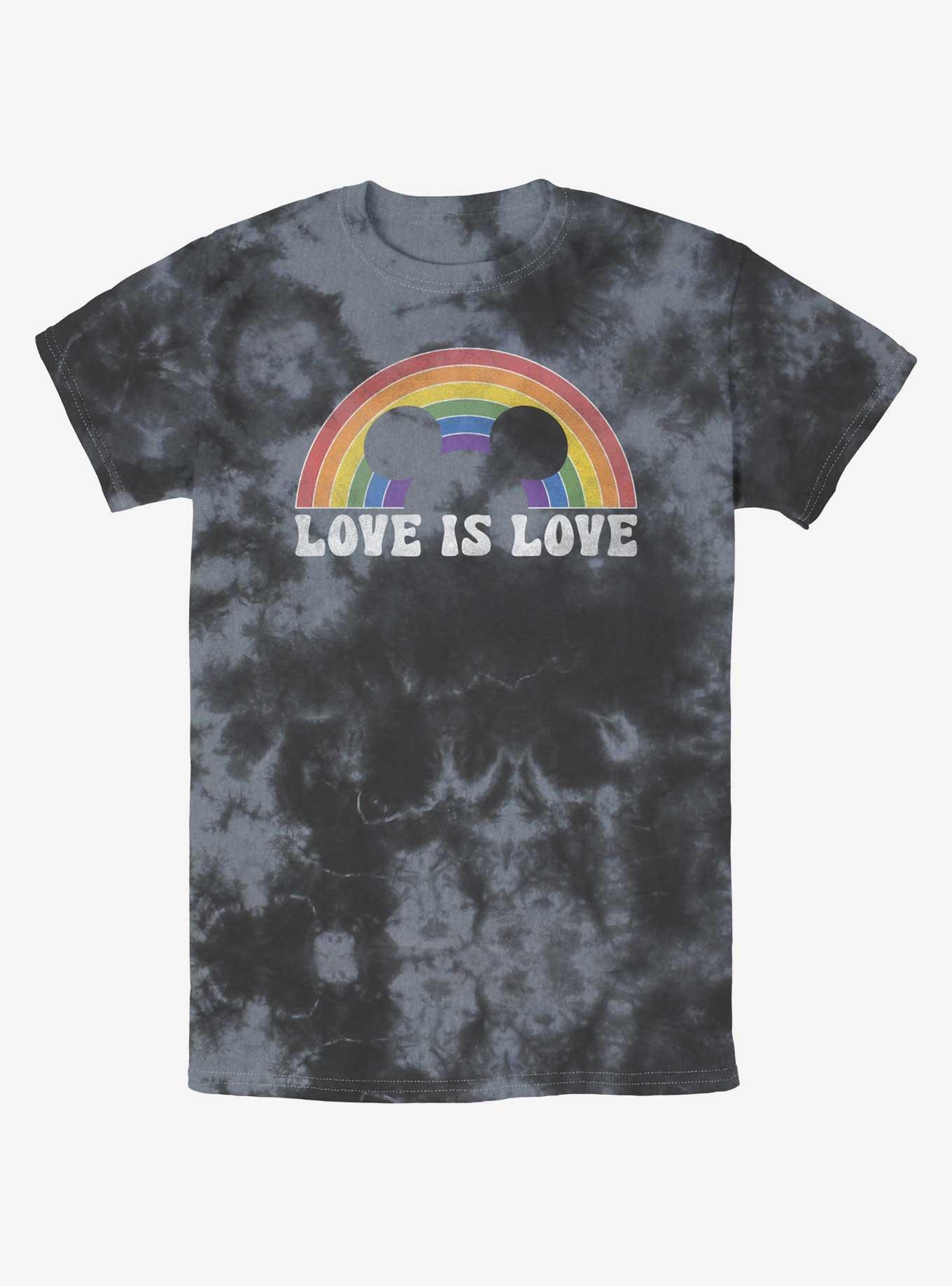 Disney Mickey Mouse Love Is Love Tie-Dye T-Shirt, BLKCHAR, hi-res