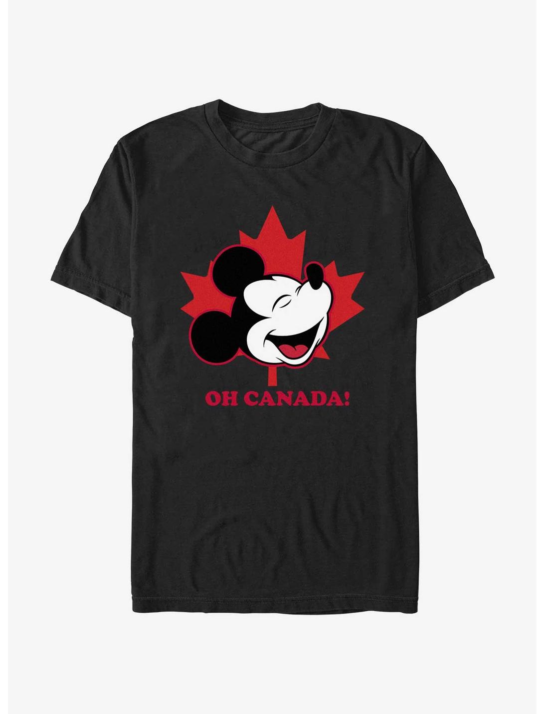 Disney Mickey Mouse Oh Canada Mickey T-Shirt, BLACK, hi-res
