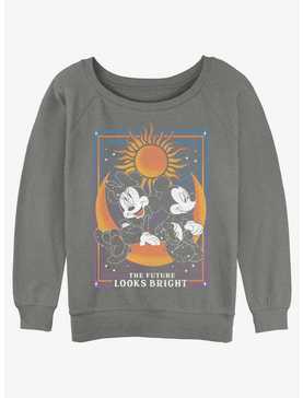 Disney Mickey Mouse The Future Looks Bright Womens Slouchy Sweatshirt, , hi-res