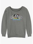 Disney Mickey Mouse Keep On Lovin' Womens Slouchy Sweatshirt, GRAY HTR, hi-res