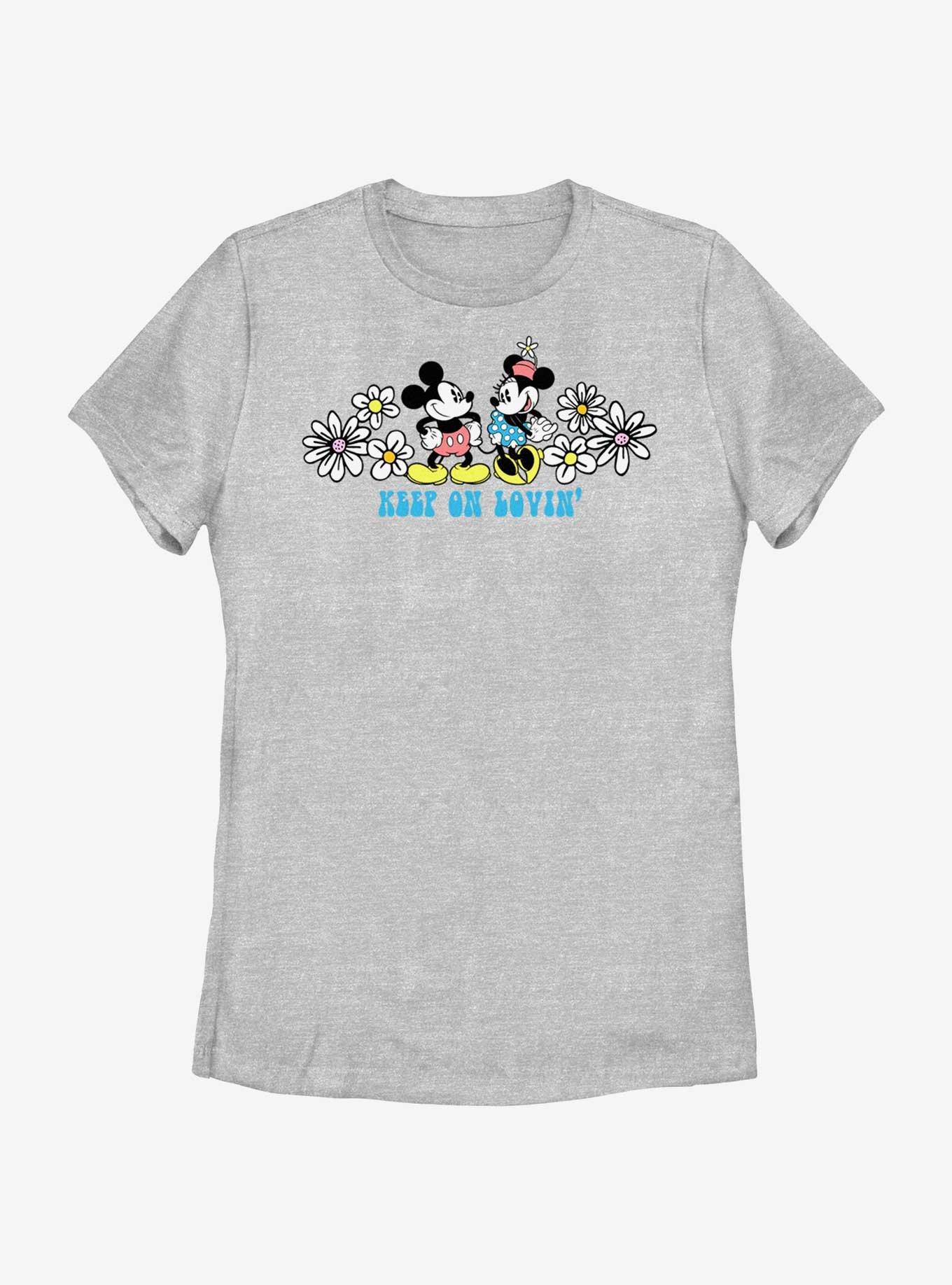 Disney Mickey Mouse Keep On Lovin' Womens T-Shirt, ATH HTR, hi-res