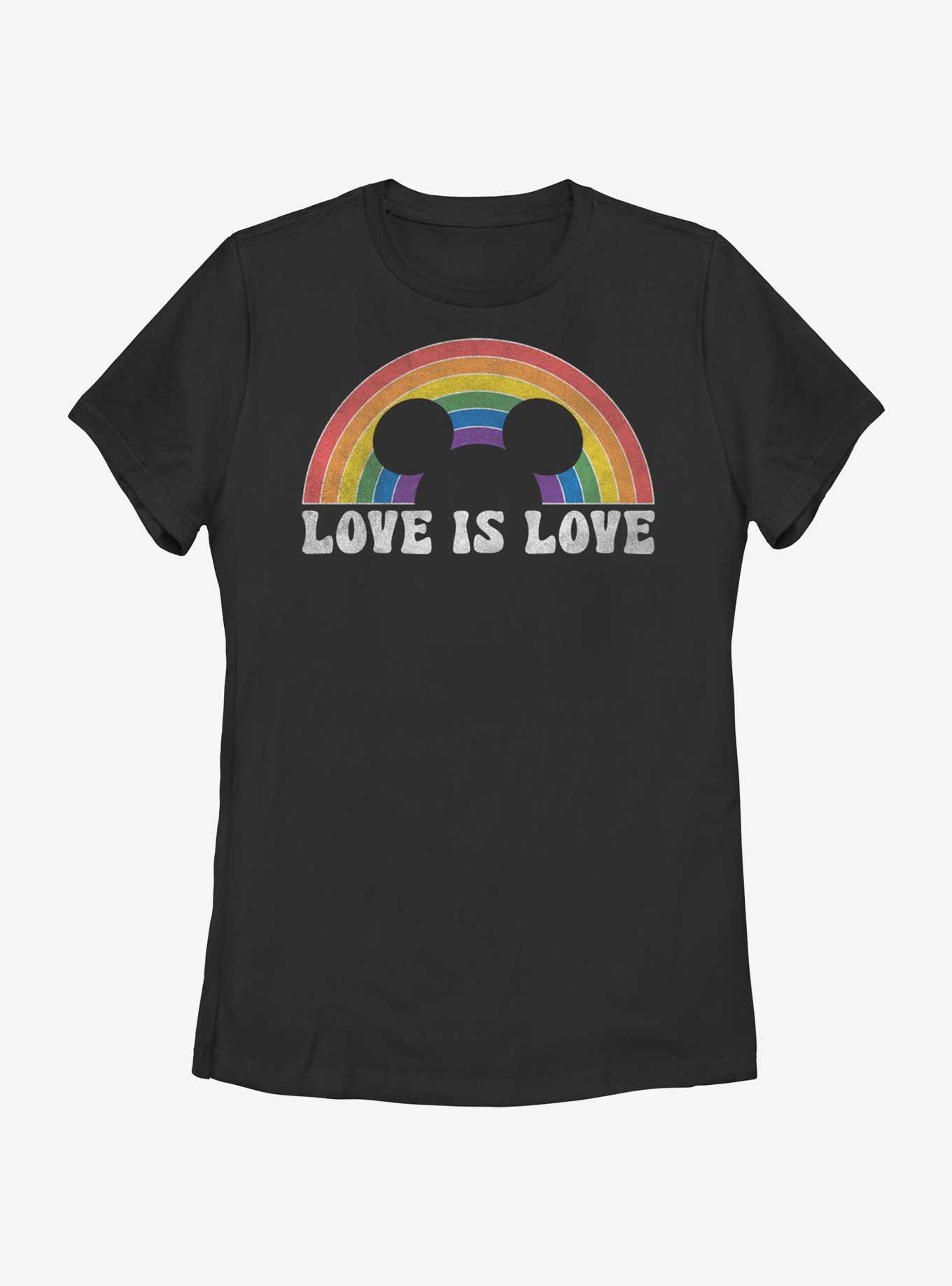 Disney Mickey Mouse Love Is Love Womens T-Shirt, BLACK, hi-res